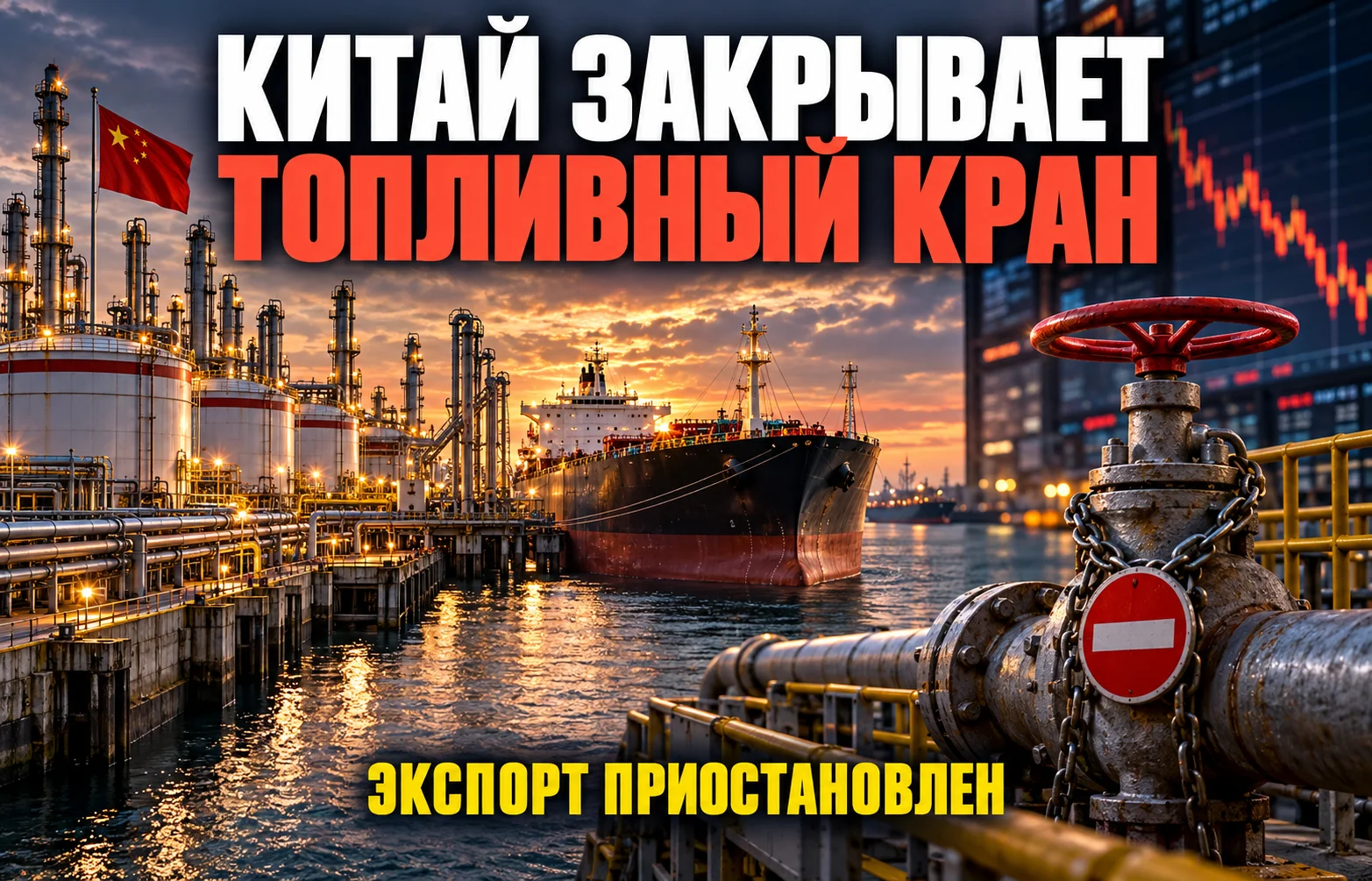 Экспорт нефтепродуктов из Китая: Пекин закрыл кран