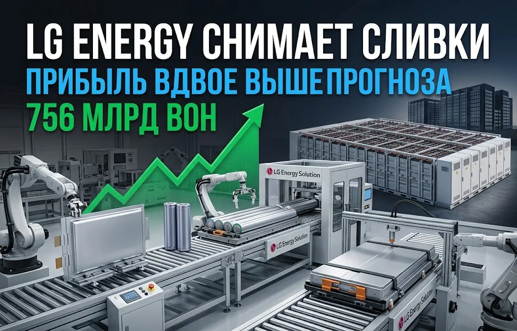 LG Energy снимает сливки с рынка аккумуляторов