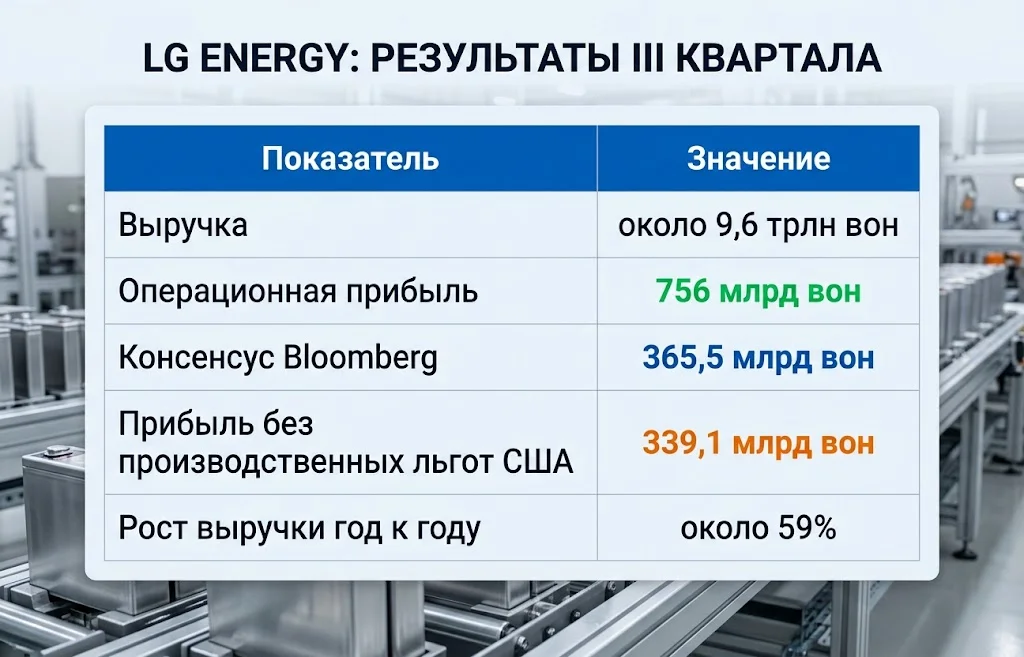 LG Energy снимает сливки с рынка аккумуляторов 1 Выручка, прибыль и прогноз LG Energy Solution за третий квартал 2026 года