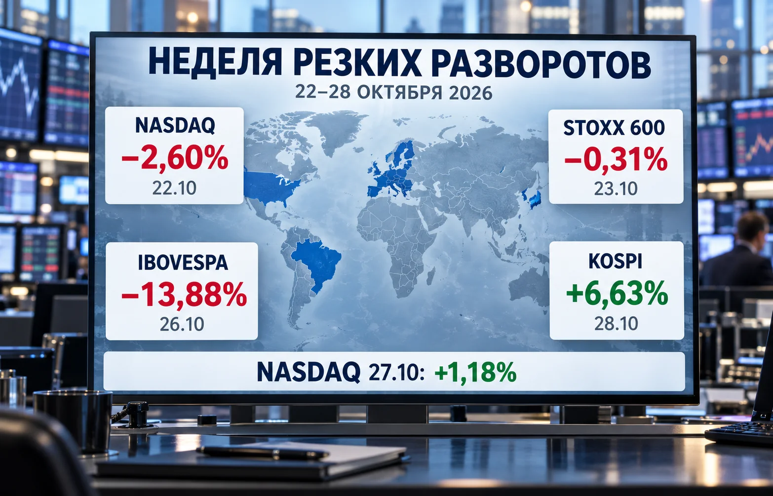 Дайджест фондового рынка за 28.10.2026: пять потрясений
