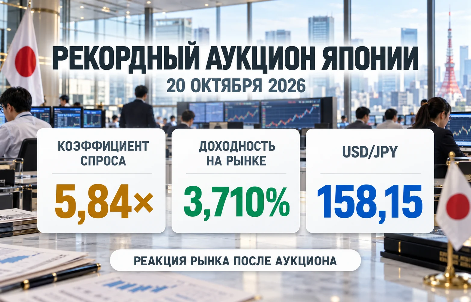 Облигации Японии: спрос побил рекорд