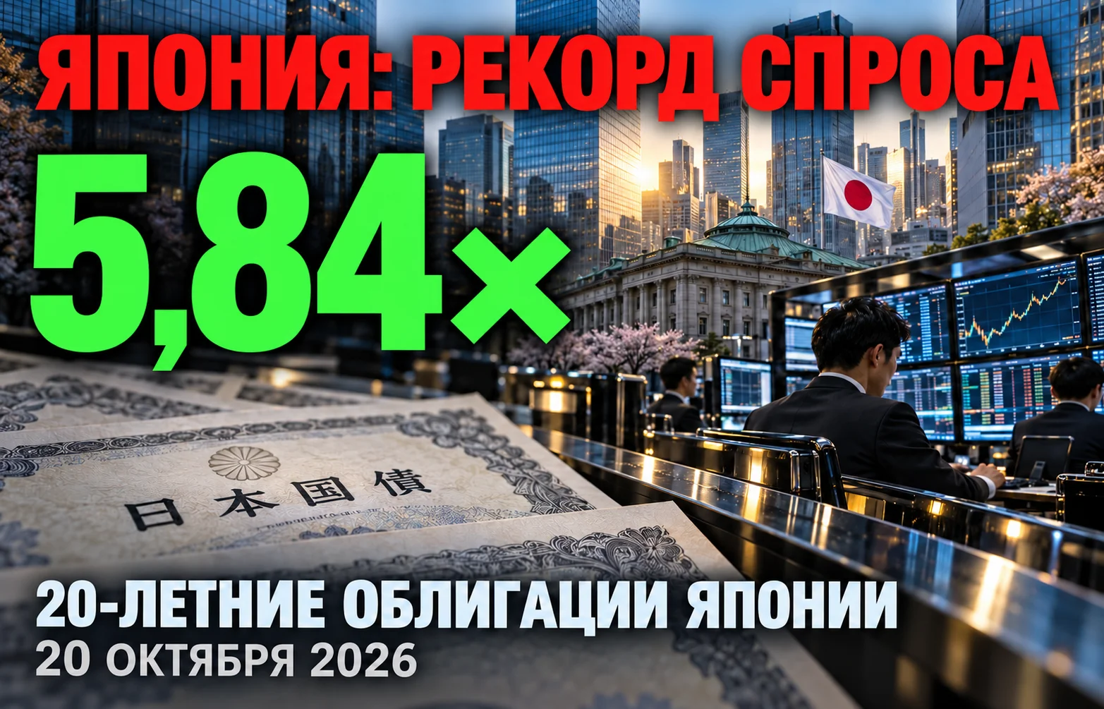 Облигации Японии: спрос побил рекорд