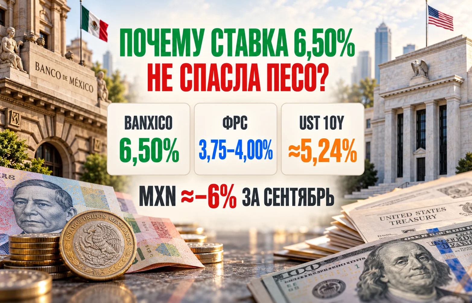 Carry trade с мексиканским песо рушится: что случилось?