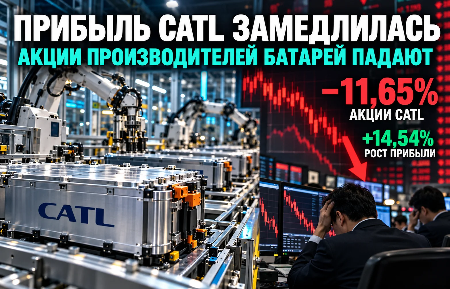 Прибыль CATL замедлилась: акции батарейных компаний падают