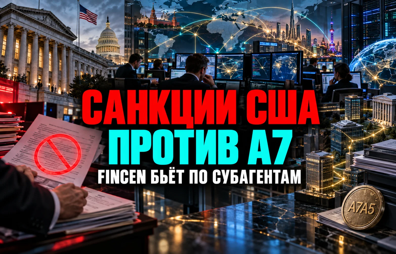 Санкции США против A7: FinCEN готовит запрет переводов