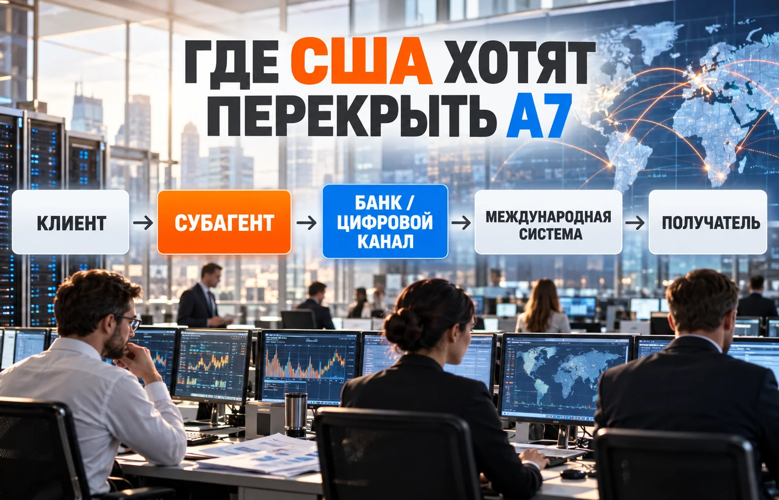 Санкции США против A7: FinCEN готовит запрет переводов