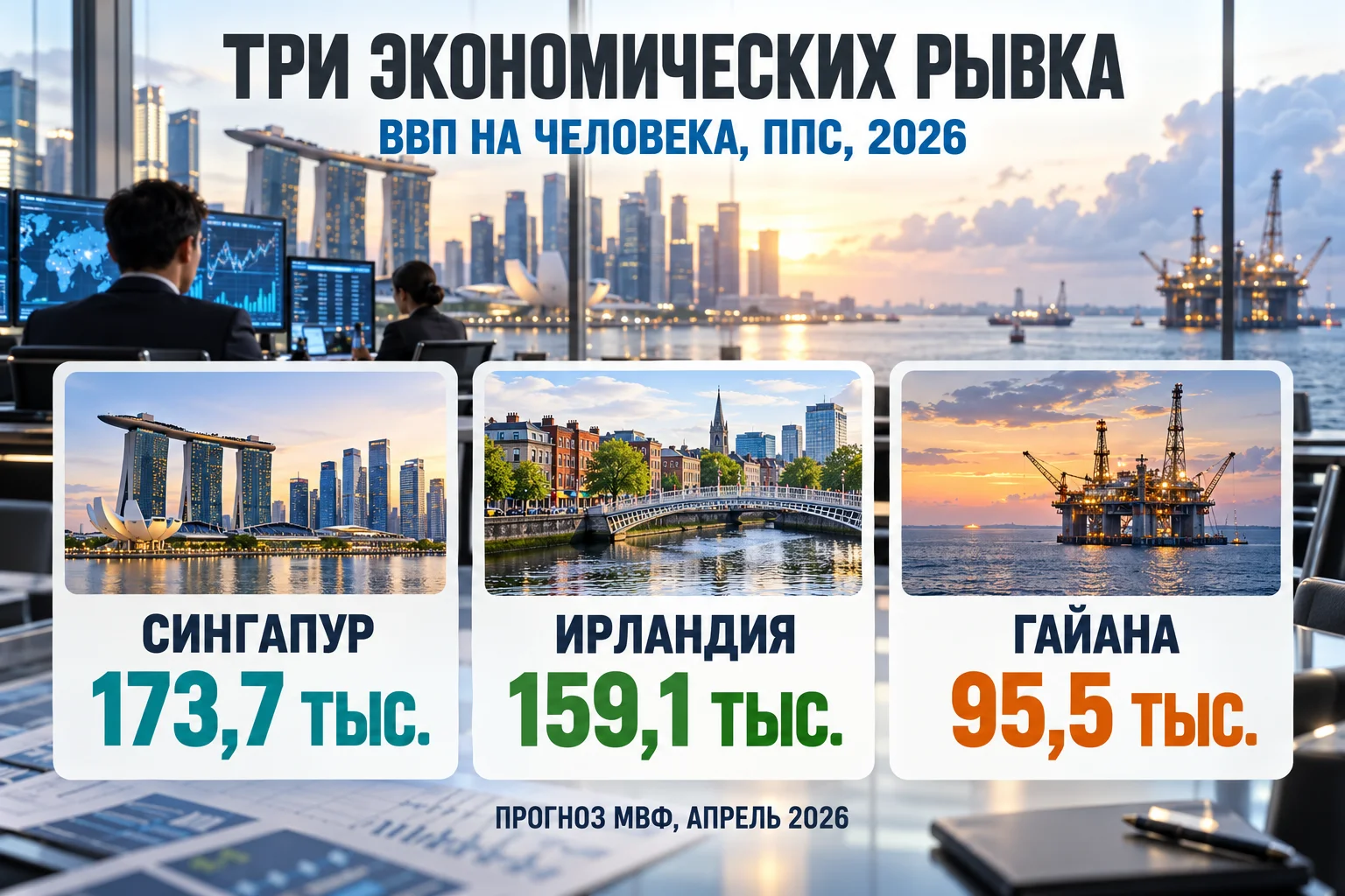 Рейтинг стран по ВВП на душу населения: кто взлетел?