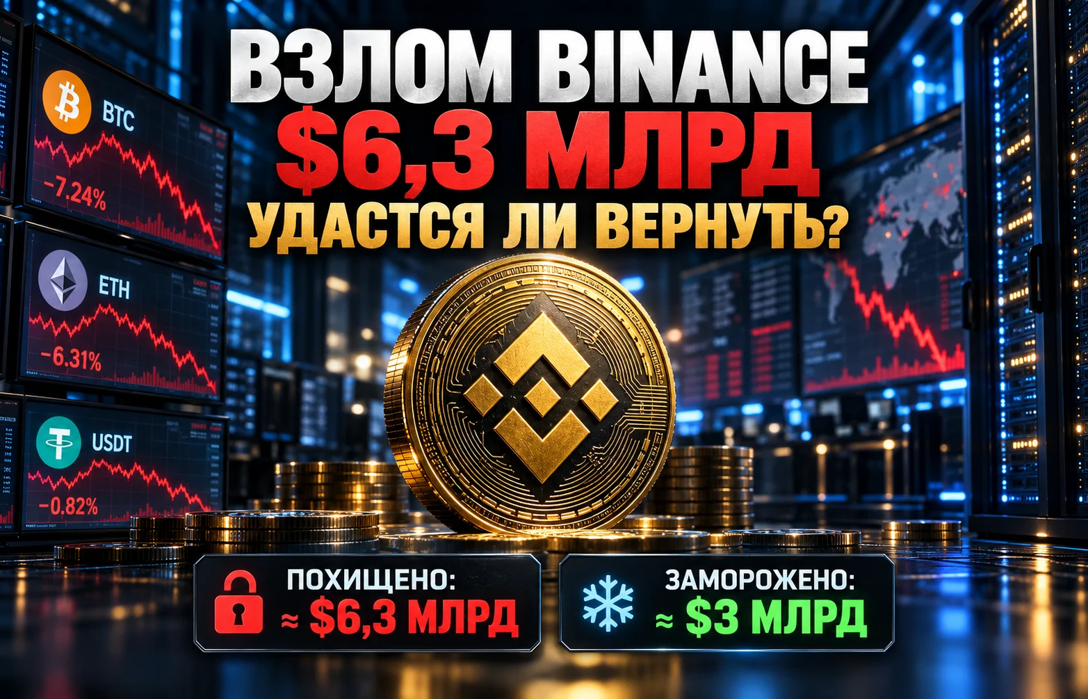 Взлом Binance: куда исчезли $6,3 млрд и что вернут?