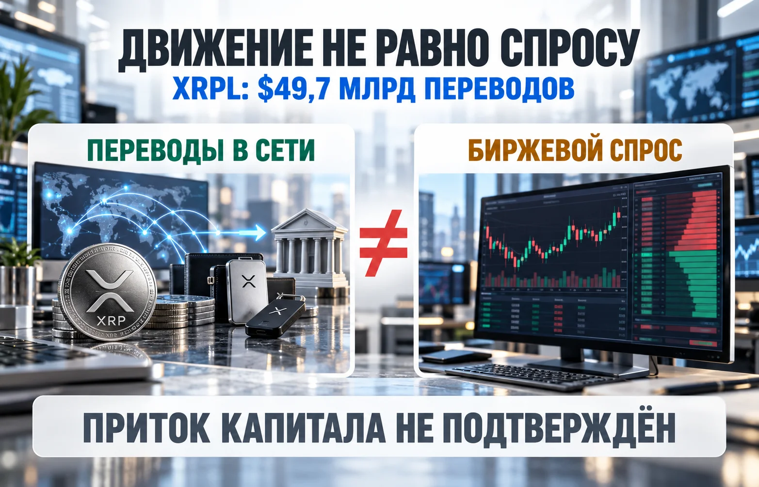 Стоимость XRP: переводы на $49,7 млрд запустят рост?